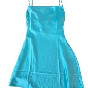 Victoria's Secret Aqua Blue Satin